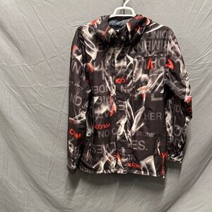 Volcom Black and Red Patterned Jacket
